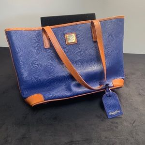 Dooney & Bourke Blue leather hand bag